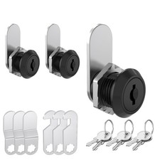 3 Pack Cabinet Locks with Key, Cam Lock 5/8" Mailbox Lock Keyed Alike, Locks ...
