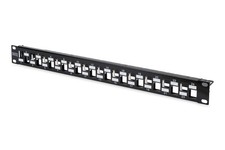DIGITUS Patch Panel - Modular - For Keystone Modules - 19" - 24-Port - Shielded