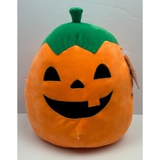 Jodie The Pumpkin 12'' Halloween Squishmallow Jack-o-Lantern Plush NEW with Tags