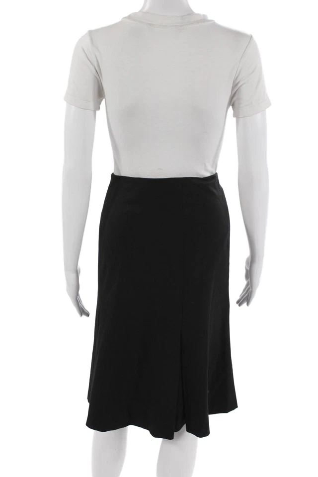 Saia Karen Kane Feminina Linha A Preta Até o Joelho Tamanho 14 - Imagem 3 de 4