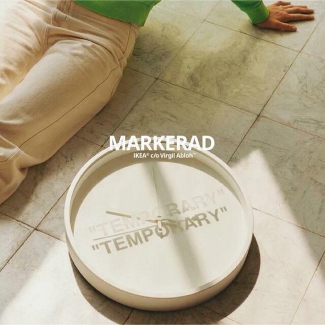 Virgil IKEA 時計 Abloh MARKERAD Wall Clock Virgil Abloh x IKEA MARKERAD Temporary Wall Clock Off White