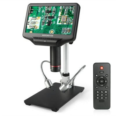 3D Visual HDMI Digital Microscope 7'' 1080P Adjust Large Field UV Lens Magnifier