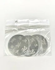  Miss Ana stamp plate round B65 Round Nail Art Stamping Plate 3Pack