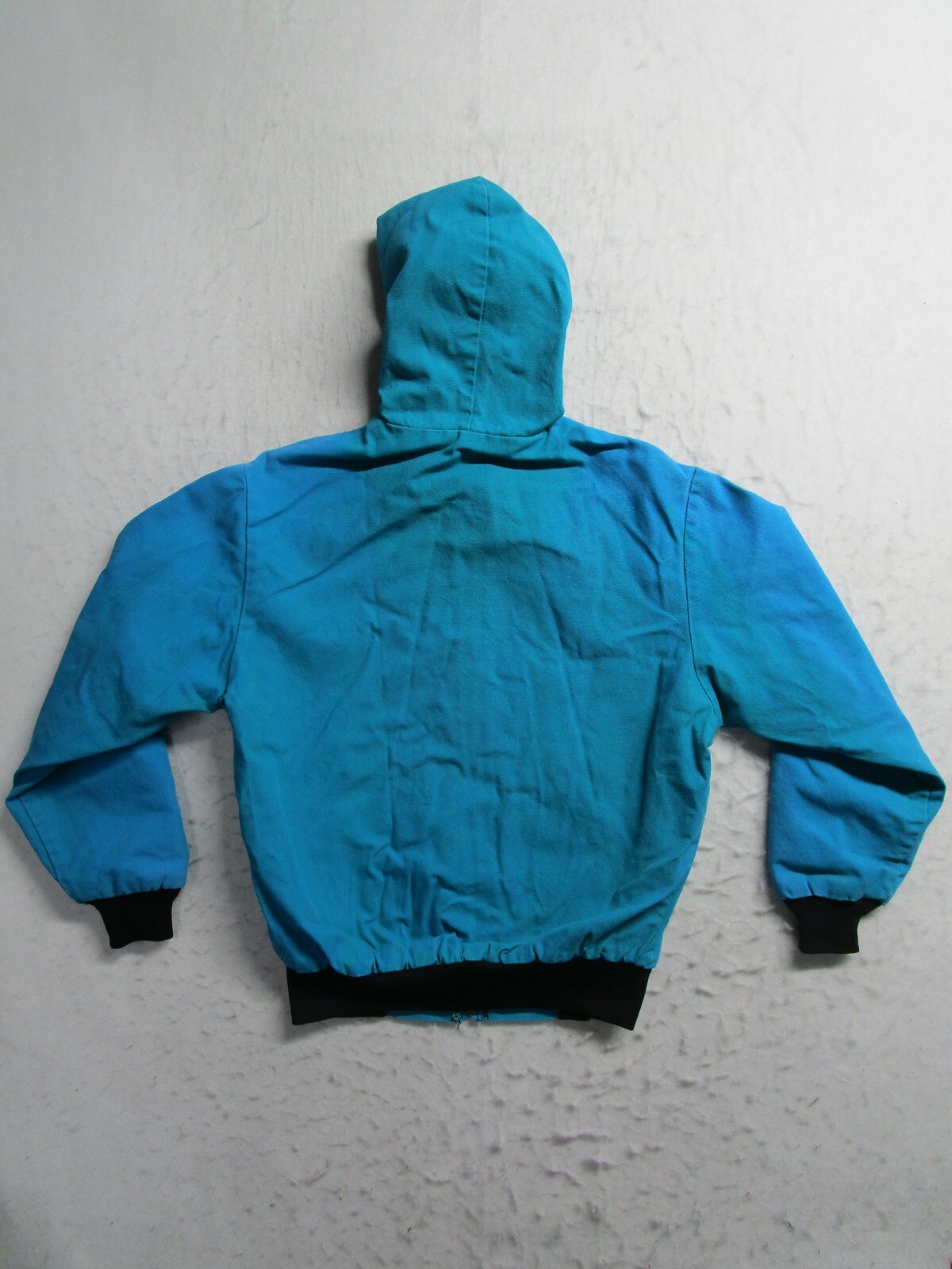 VTG Key Imperial Jacket Mens M Medium Blue Canvas Mesh Lined Full Zip Hooded USA