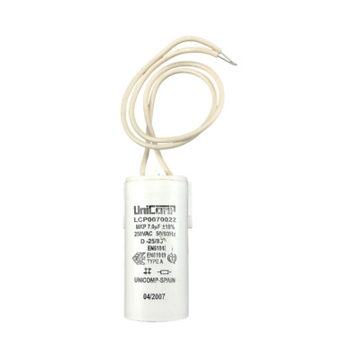 10x PACK UNICOMP Kondensator 7MF UF 250V Typ-A Beleuchtung, Leuchten