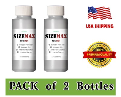 Size Max Oil 2oz Pack OF 2 Ultimate Enhancement for Bigger, Stronger Results