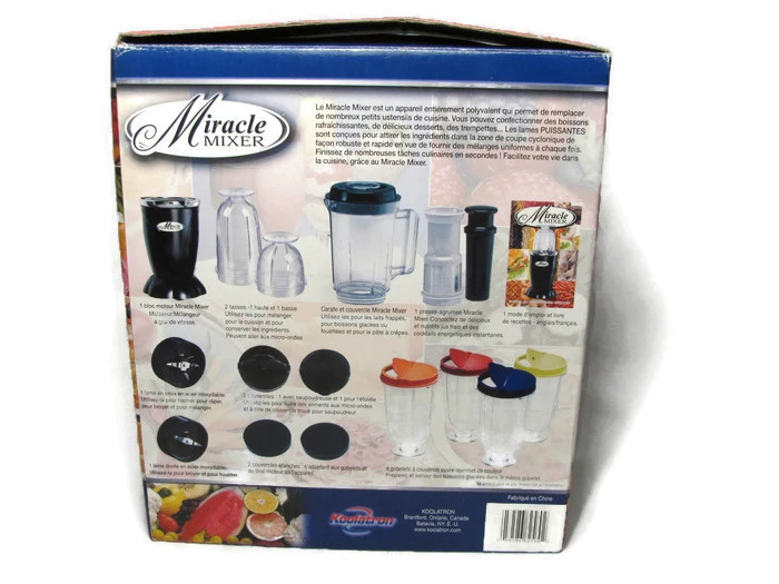  Koolatron SL380E Black Miracle миксер смузи блендер еда фрукты 19 штук  - Изображение 3 из 4