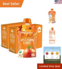 Clearly Crafted Baby Food Pouches with Apples, Pumpkin  Carrots, 16 Count