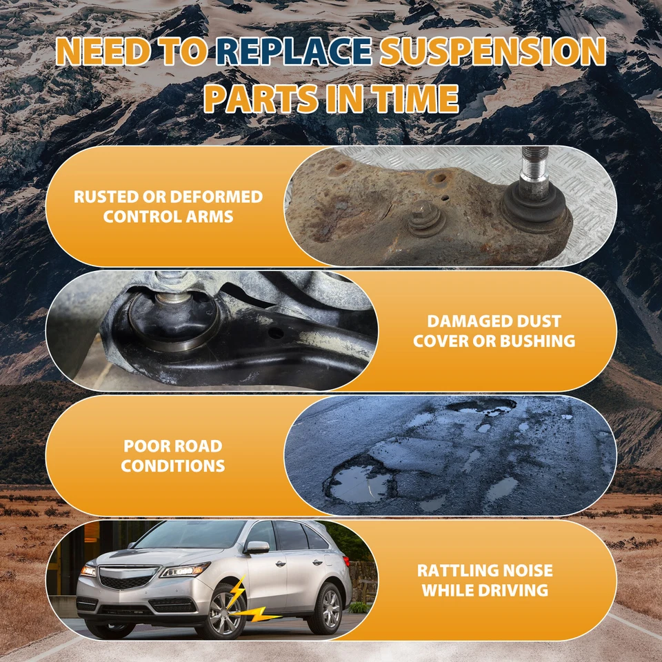 Brazo de control inferior delantero derecho con conjunto de rótula para Honda Pilot 2016-2018 Foto 4 de 4