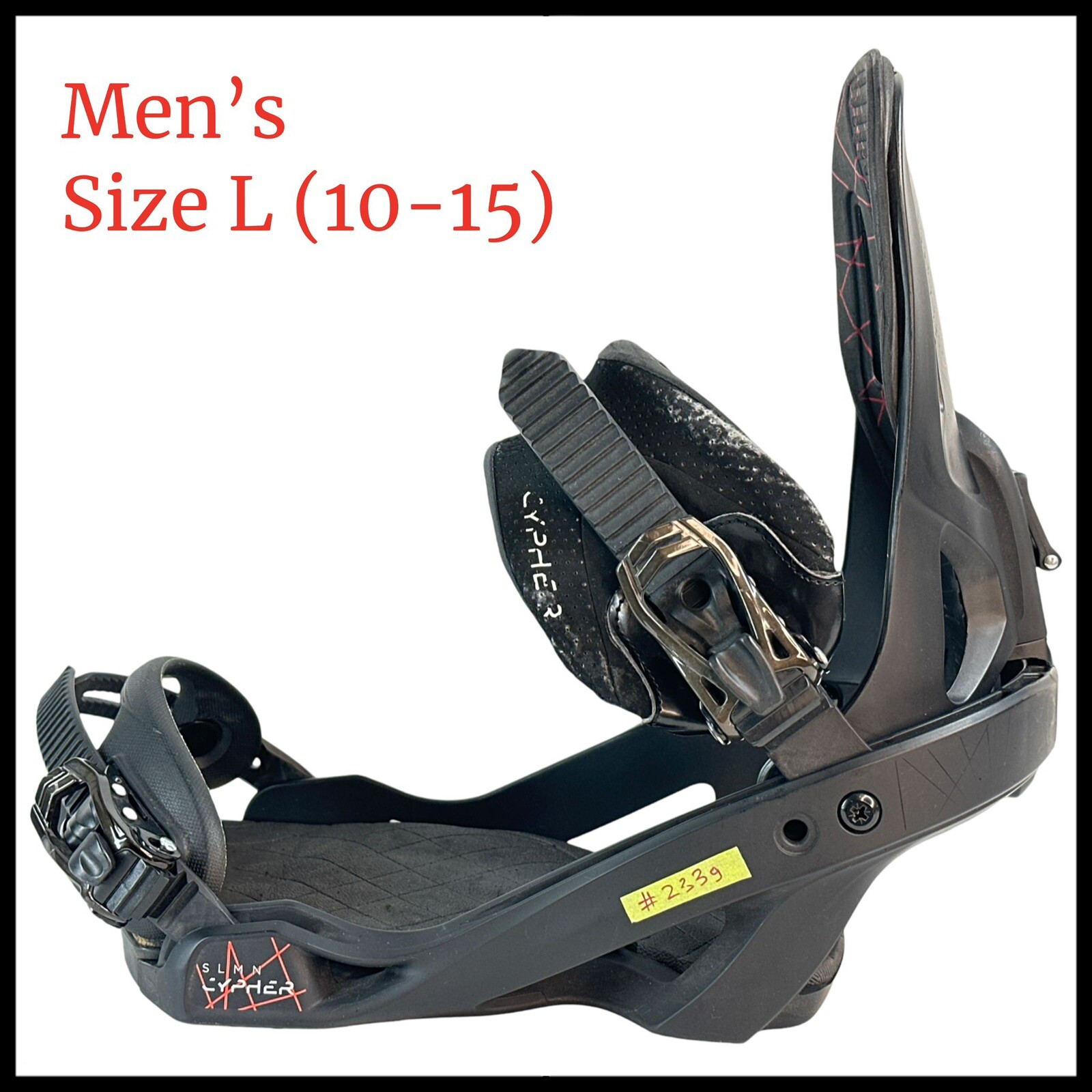 #2339 Attacchi snowboard uomo Salomon Cypher taglia L (10 15)