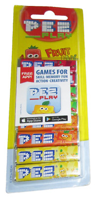 PEZ CANDY REFILL~ 8Pk~PEZ [Carded] European Release-FRUIT FLAVORS