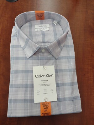 calvin klein wrinkle free dress shirt Cotton Herringbone Slim Fit Dress Shirt