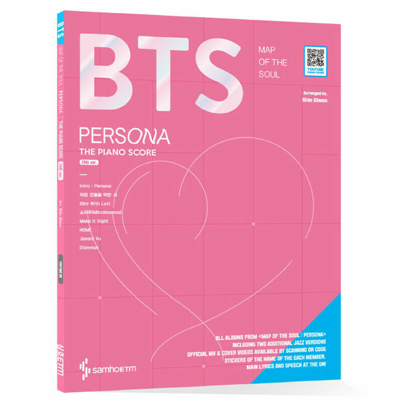 BTS Bangtan Boys Map of the soul Persona Piano Score (English