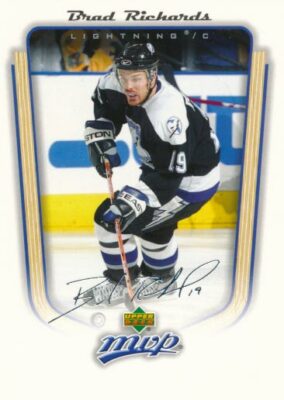 2005-06 Upper Deck MVP #343 BRAD RICHARDS - Tampa Bay Lightning