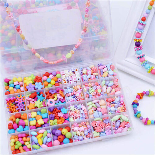 DIY Handmade Beaded Toy Kids Crafts Accessory Set Children Creative Girl Toys - Picture 1 of 20