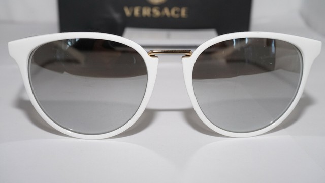 versace silver mirror sunglasses