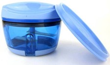Tupperware The Lil Happy Chopper Bold Blue Ch...