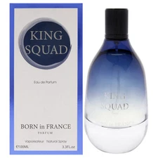 2 Pack King Squad Born In France by Reyane Tradition for Men - 3.3 oz EDP Spray