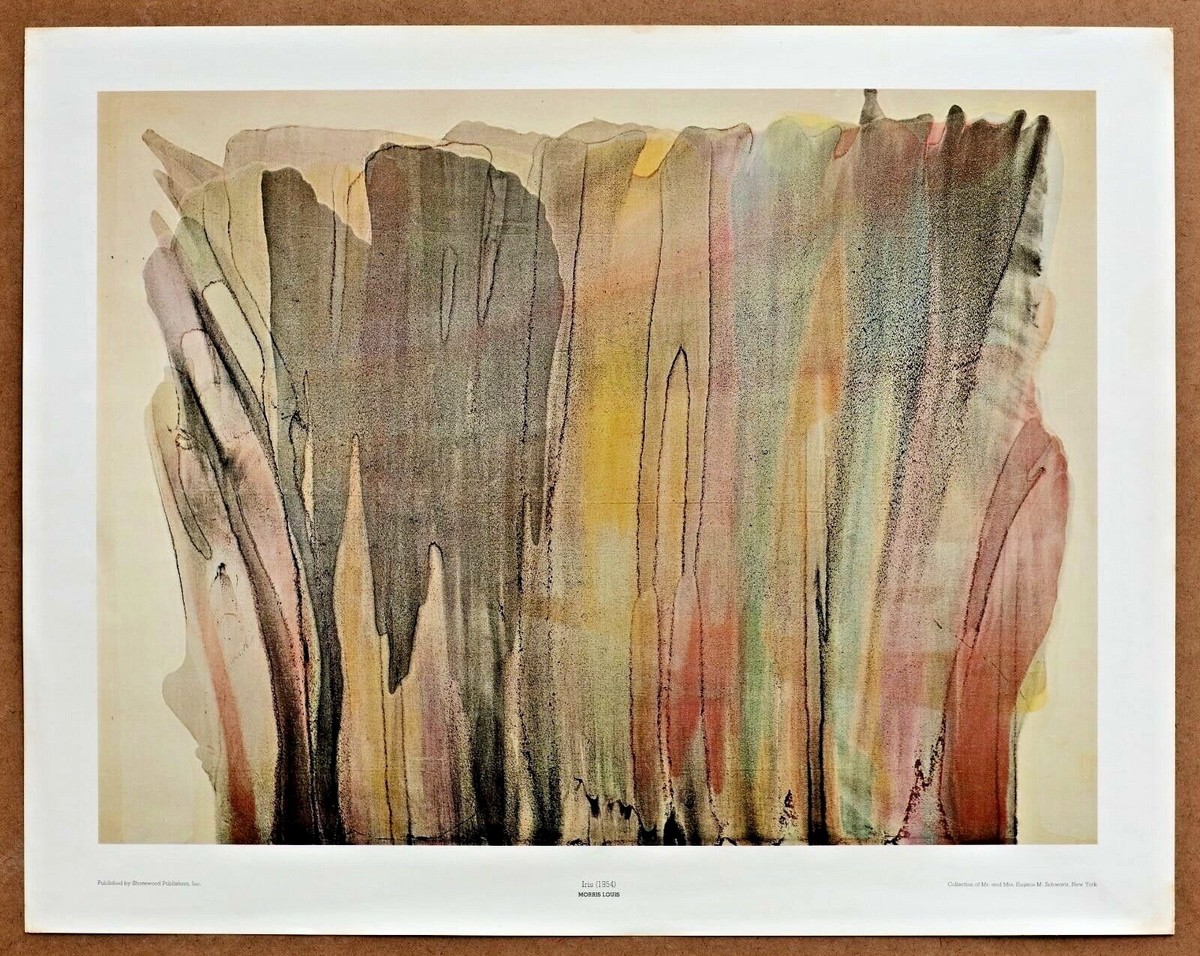 Morris Louis Iris Rare Vintage Original 1st Print Limited Edition