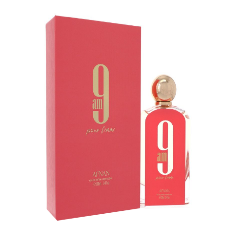 9 am Pour Femme by Afnan 3.4 oz EDP Perfume for Women New In Box