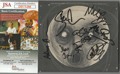 SIGNED STEVEN WILSON & BAND RAVEN REFUSED TO SING CD ENTIRE BAND