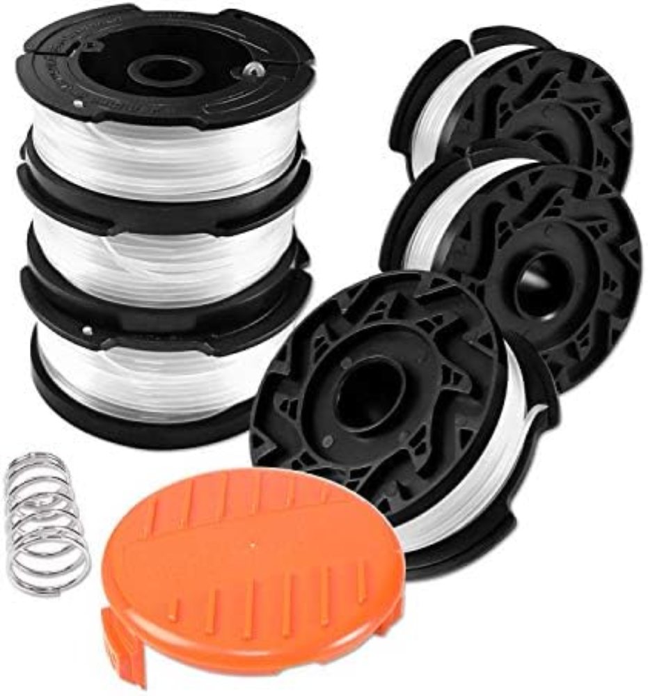 Filo Decespugliatore, 6 Bobina per Decespugliatore Black e Decker, Lunghezza 9,1