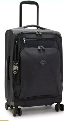 KIPLING Youri S Black Noir SMALL Handgepäck Trolley Tasche 33L 55cm UVP185 
