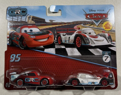 NEW 2024 DISNEY PIXAR CARS GRC LIGHTNING MCQUEEN & SHU TODOROKI  2 PACK