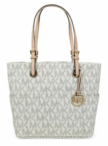 white mk tote