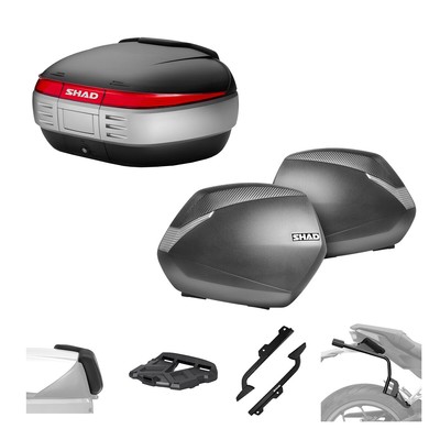 Set SHAD Bauletto SH50 Und Koffer SH36 3P für Triumph 660 Tiger Sport 2022-2024