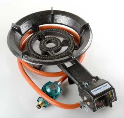 LP Single Gas Stove Burner Portable Propane Outdoor Camping Cooking BBQ w/Hose