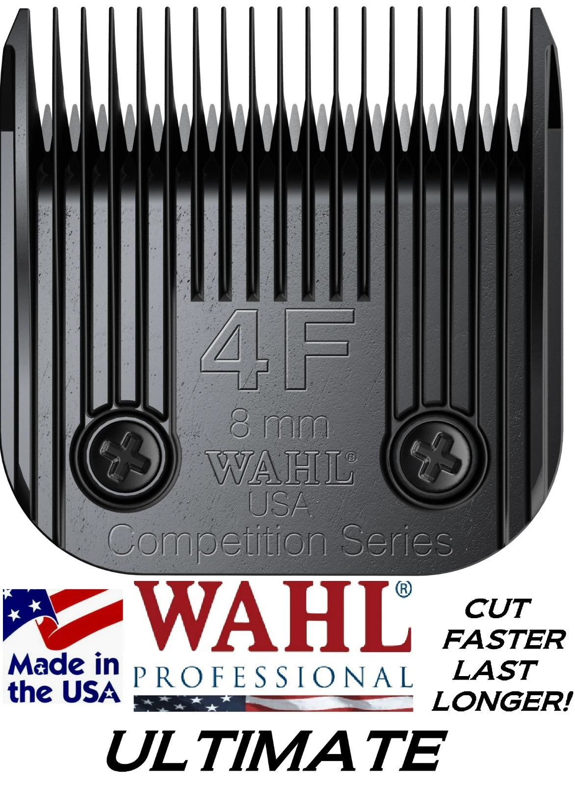 WAHL ULTIMATE COMPETITION Pet Grooming #4F BLADE*Fit Many Oster,Andis Clippers