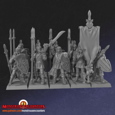 28 mm Holzelfen-Set - (Monströse Begegnungen)