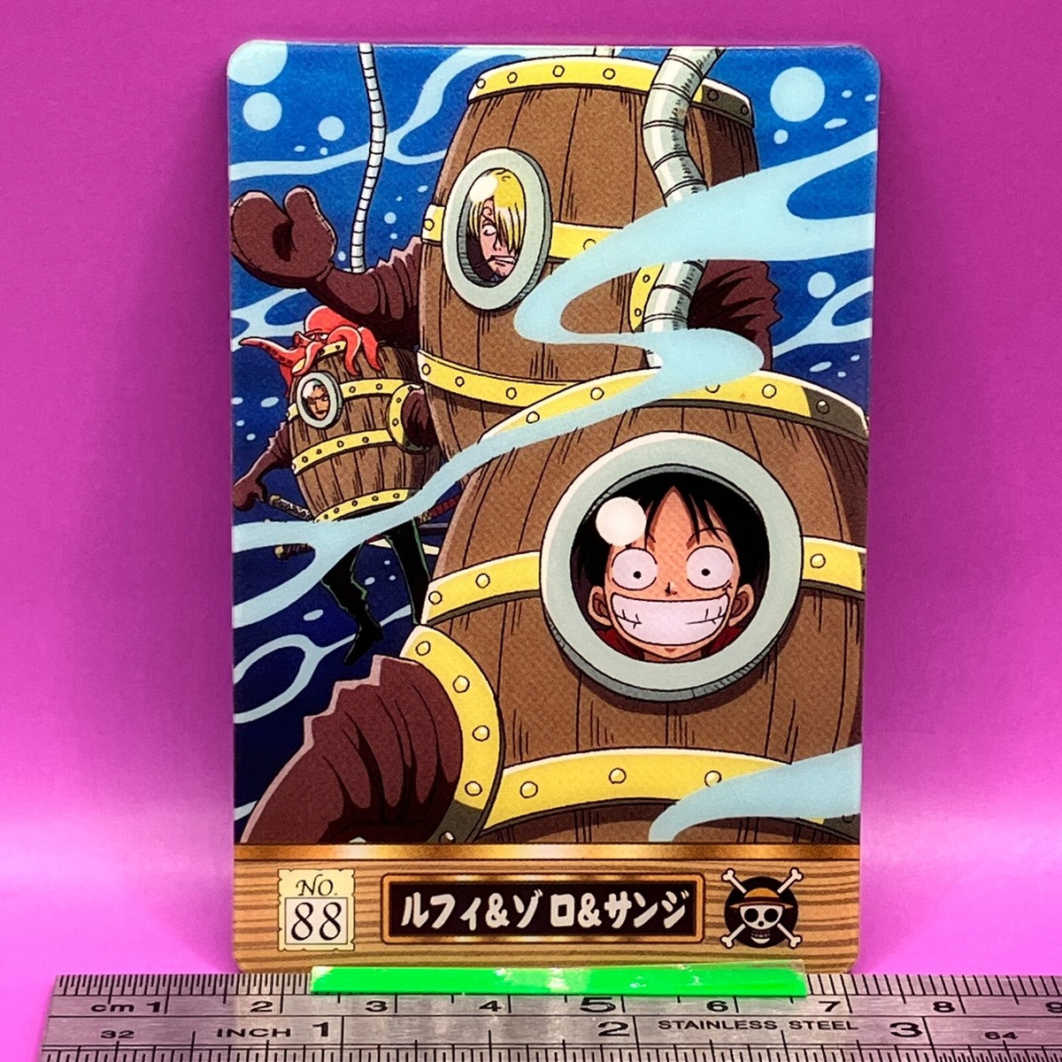 ナミ　ルフィ　サンジ Luffy Zoro Sanji 88 One Piece King of Pirates Gummy Card