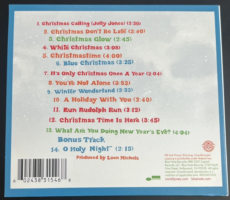 Wie Neu - Norah Jones - I Dream Of Christmas - Blue Note B003407602 (2021) - Bild 2 von 3