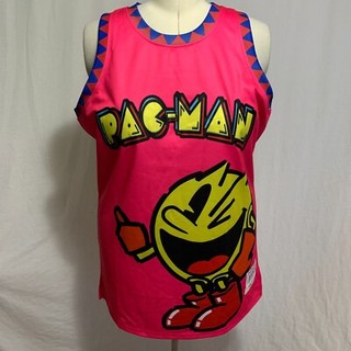 Headgear Classics Basketball Jersey Pac-Man 1980 Puck Man Pink Mens 2XL XXL