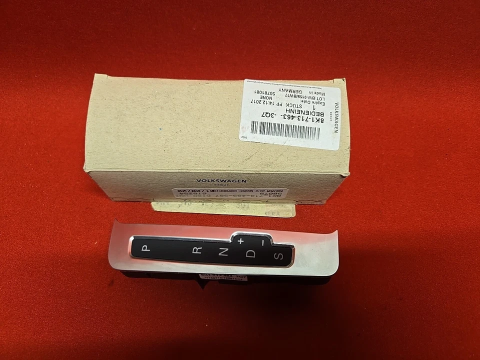 Indicador de palanca de cambios Audi 2008-2012 OEM transmisión automática configuración PRND+-S Foto 2 de 4