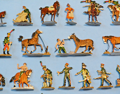 Plats d'étain - Zinnfiguren - Flat tin : Bivouac des dragons