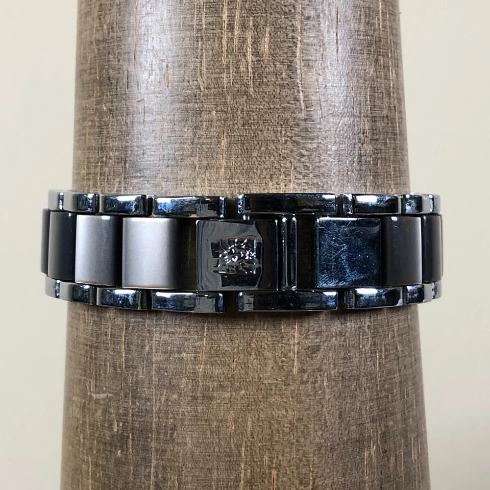 Anne Klein Women AK/3215 Fashion Gray Dial Two Tone Quartz Analog 37mm Watch 7" - Image 4 of 4