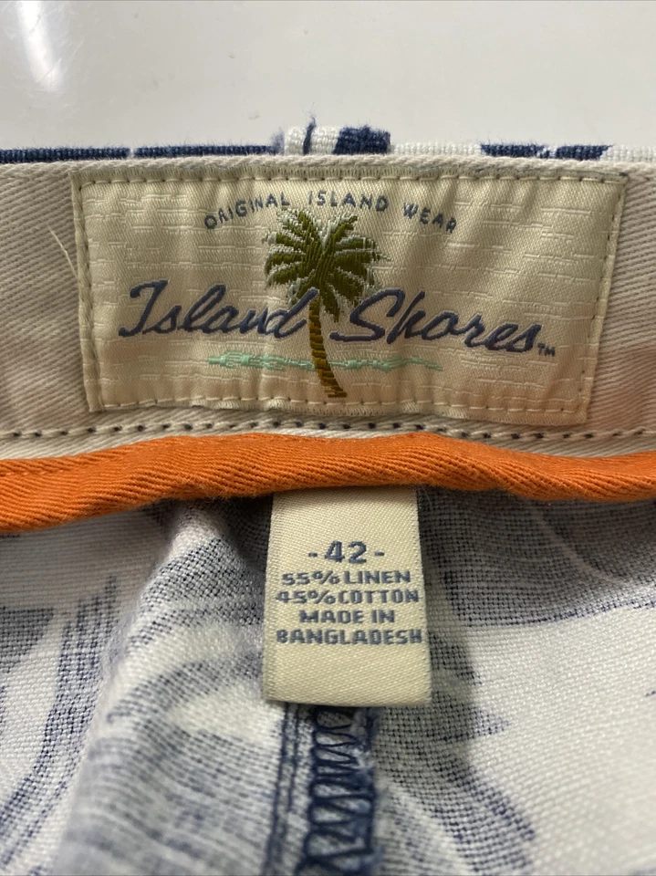 Шорты с цветочным рисунком Island Shores размер 42x9 мужские лен/хлопок сделаны в Бангладеш  - Изображение 4 из 4