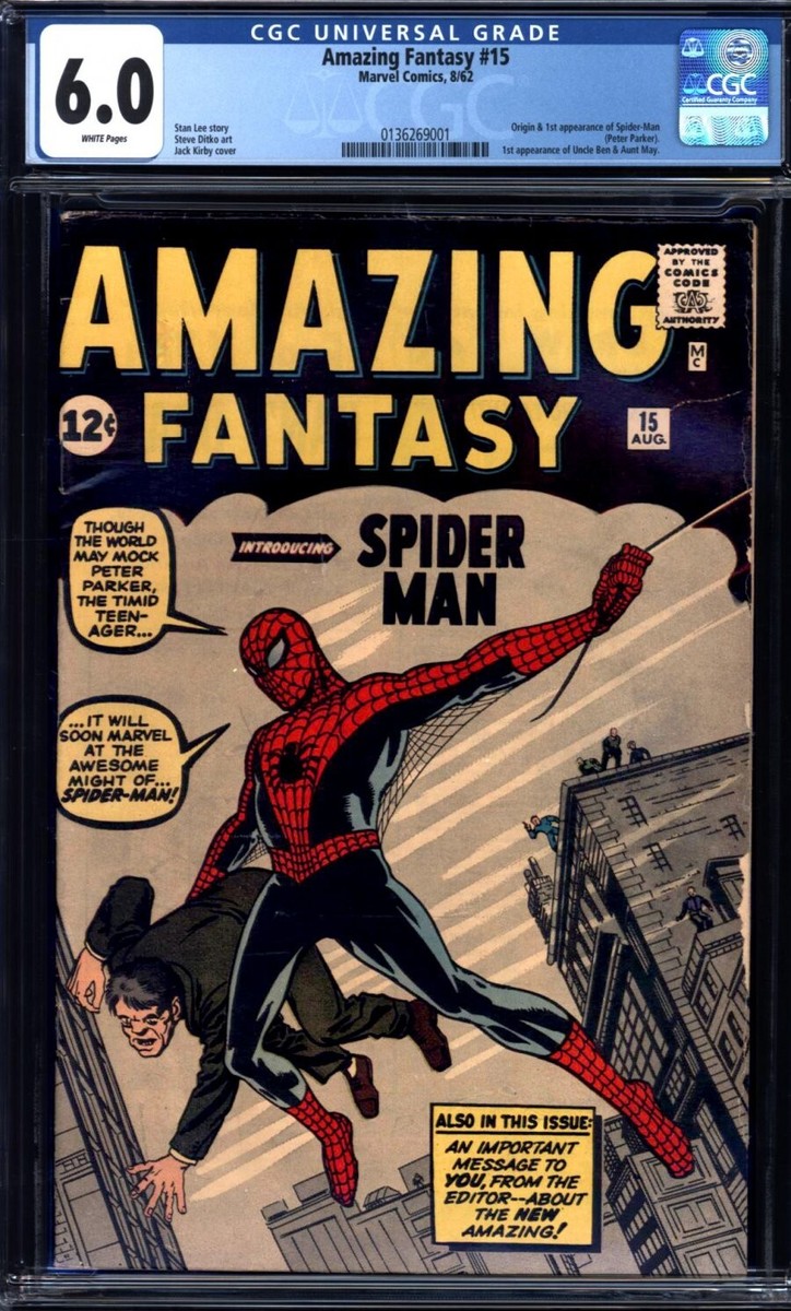 【激レア】Amazing Fantasy #15 Facsimile CGC Amazing Fantasy #15 (Facsimile Edition) Value - GoCollect