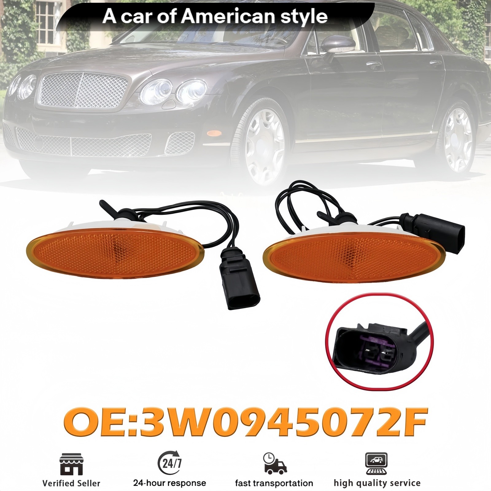 Bentley Continental GT 2004-2011 Front Right Side marker light