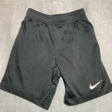Nike Youth Athletic Shorts Gray Mesh Size M 5 6 Elastic Waist