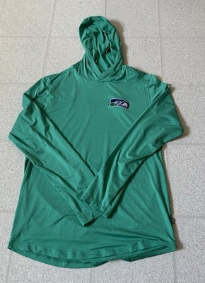 Seattle Seahawks Cutter & Buck Coastline Epic Comfort  Long Sleeve Hoodie Small