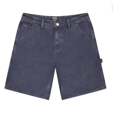 WeSC Blue Carpenter Baggy Shorts Size 32 Unisex Parisian Nights $90 RETAIL