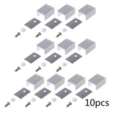 10x TO-220 Cooling Radiator Aluminum Sheet Heatsink Transistor Heat Sink Cooler