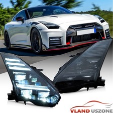 für 2008–23 Nissan R35 GTR VLAND Voll LED-Scheinwerfer Sequenzieller Blinker L+R