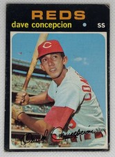 1971 Topps Dave Concepcion #14 Cincinnati Reds Rookie Era Vintage Baseball Card. rookie card picture