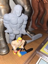 Hulk Hogan Hockey WWE WWF LJN VINTAGE RESIN PROTOTYPE WRESTLING with prod figure