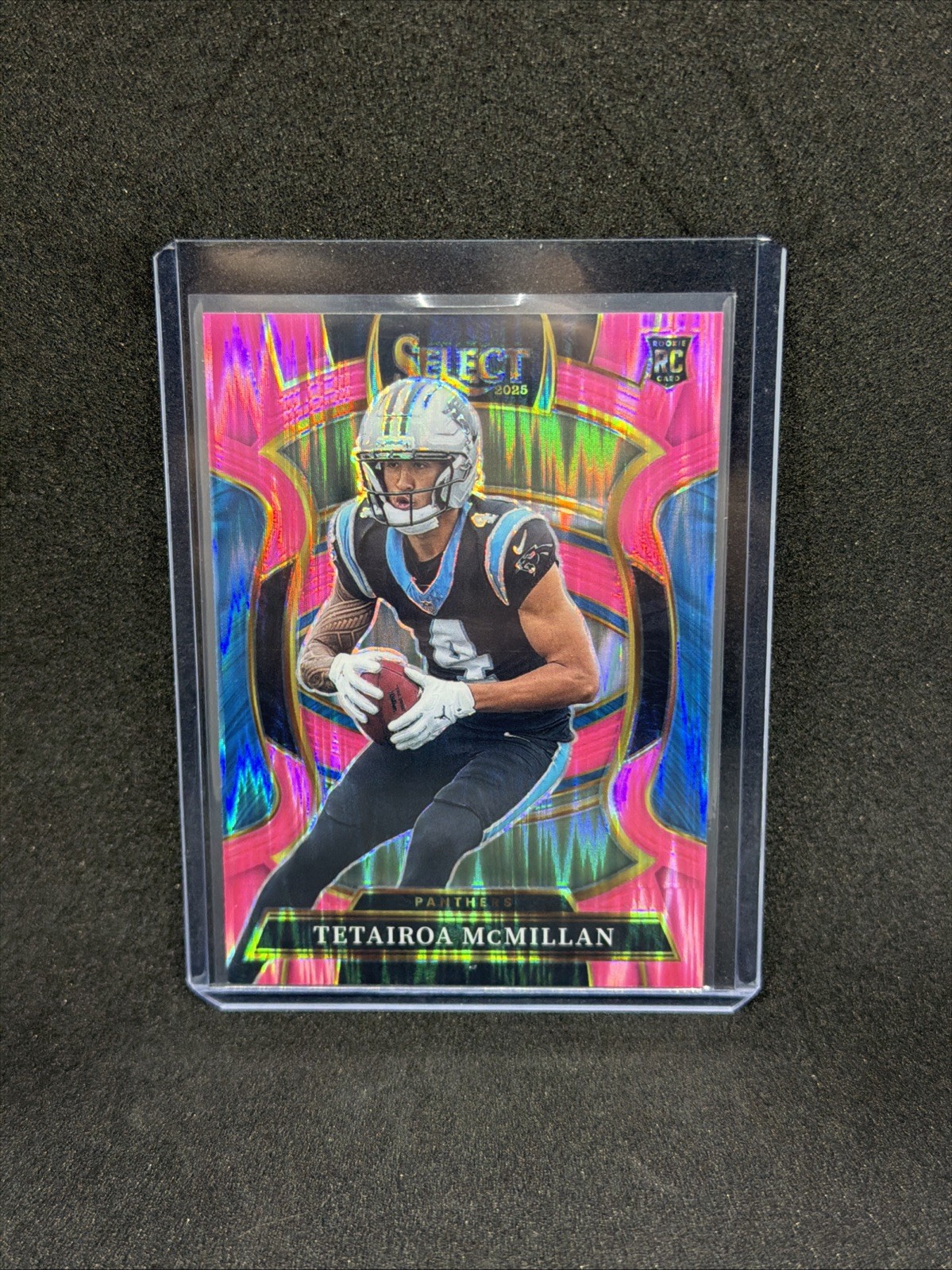 2025 Panini Select - Concourse Tetairoa McMillan #44 Pink Shock Prizm (RC)